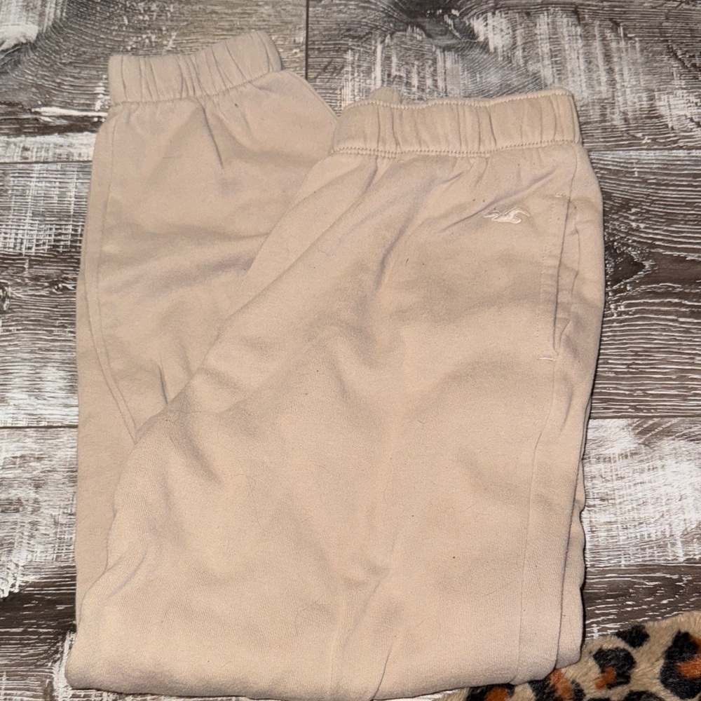 Beige Womens Hollister Jogger Pants